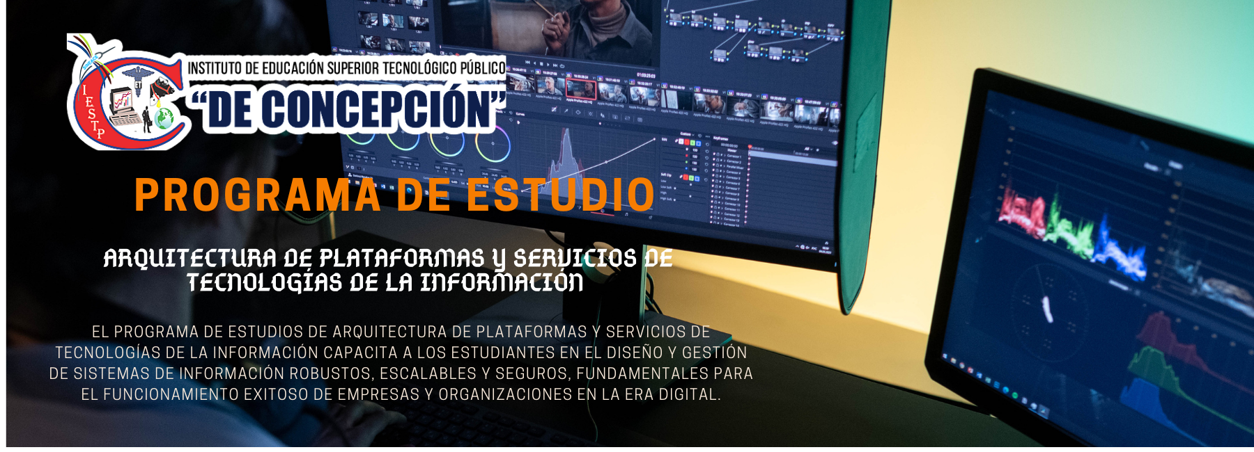 Imagen de un teclado en representación de la carrera de arquitectura y servicios de tecnología de la información